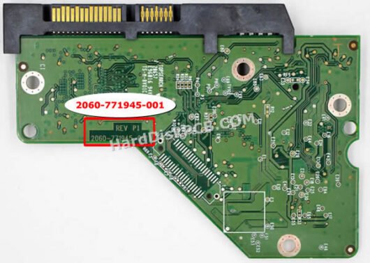 2060-771945-001 ウエスタンデジタル(WD)製HDDのPCB基板 - 画像 (2)