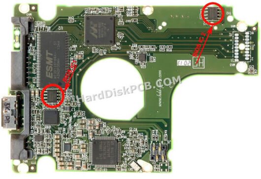 2060-771950-000 ウエスタンデジタル(WD)製HDDのPCB基板