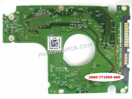 2060-771959-000 ウエスタンデジタル(WD)製HDDのPCB基板 - 画像 (2)