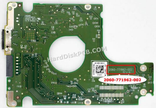 2060-771962-002 ウエスタンデジタル(WD)製HDDのPCB基板 - 画像 (2)