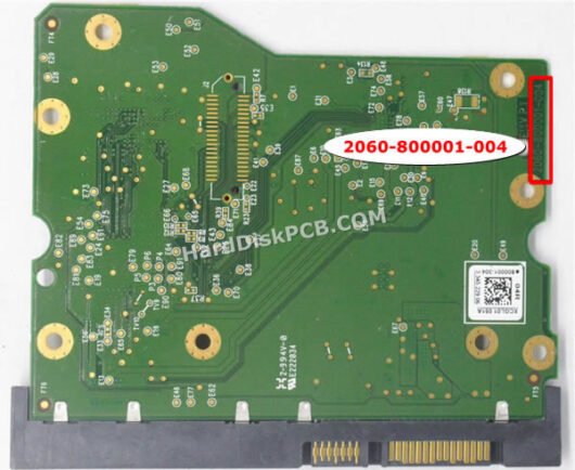 2060-800001-004 ウエスタンデジタル(WD)製HDDのPCB基板 - 画像 (2)