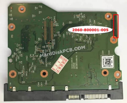 2060-800001-005 ウエスタンデジタル(WD)製HDDのPCB基板 - 画像 (2)
