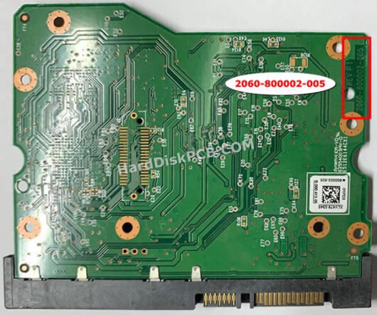 2060-800002-005 ウエスタンデジタル(WD)製HDDのPCB基板 - 画像 (2)