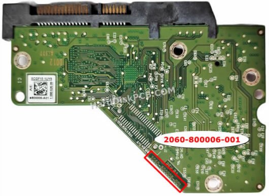 2060-800006-001 ウエスタンデジタル(WD)製HDDのPCB基板 - 画像 (2)