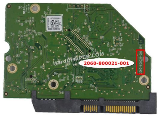 2060-800021-001 ウエスタンデジタル(WD)製HDDのPCB基板 - 画像 (2)