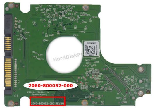 2060-800052-000 ウエスタンデジタル(WD)製HDDのPCB基板 - 画像 (2)