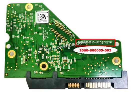 2060-800055-002 ウエスタンデジタル(WD)製HDDのPCB基板 - 画像 (2)