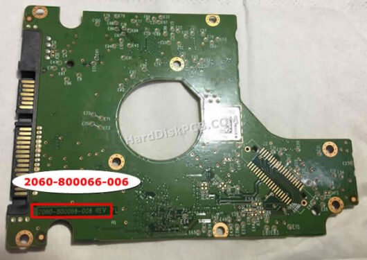 2060-800066-006 ウエスタンデジタル(WD)製HDDのPCB基板 - 画像 (2)