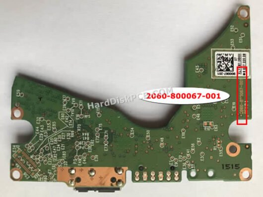 2060-800067-001 ウエスタンデジタル(WD)製HDDのPCB基板 - 画像 (2)