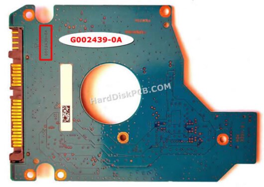 G002439-0A 東芝(TOSHIBA)製HDDのPCB基板 - 画像 (2)