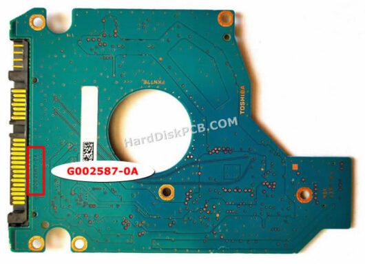 G002587-0A 東芝(TOSHIBA)製HDDのPCB基板 - 画像 (2)