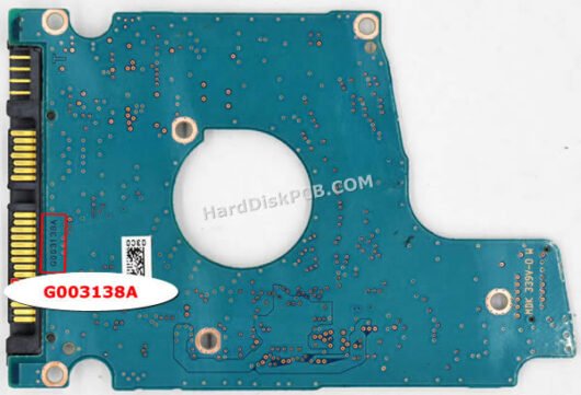 G003138A 東芝(TOSHIBA)製HDDのPCB基板 - 画像 (2)
