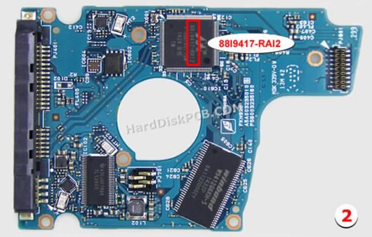 G003235C 東芝(TOSHIBA)製HDDのPCB基板 - 画像 (2)