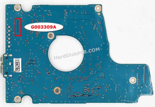 G003309A 東芝(TOSHIBA)製HDDのPCB基板 - 画像 (2)
