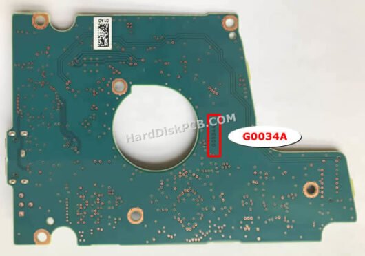 G0034A 東芝(TOSHIBA)製HDDのPCB基板 - 画像 (2)