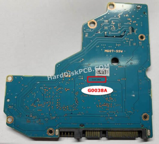 G0038A 東芝(TOSHIBA)製HDDのPCB基板 - 画像 (2)