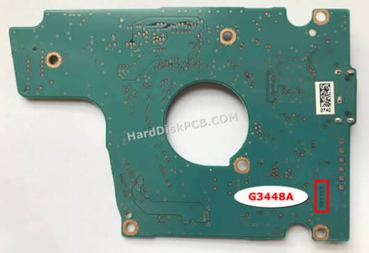 G3448A 東芝(TOSHIBA)製HDDのPCB基板 - 画像 (2)
