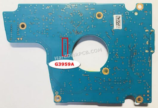 G3959A 東芝(TOSHIBA)製HDDのPCB基板 - 画像 (2)