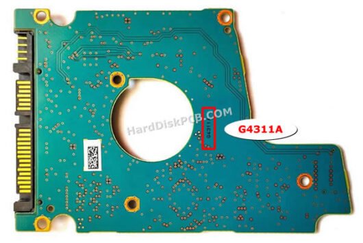 G4311A 東芝(TOSHIBA)製HDDのPCB基板 - 画像 (2)