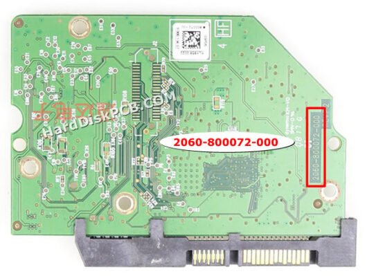 2060-800072-000 ウエスタンデジタル(WD)製HDDのPCB基板 - 画像 (2)