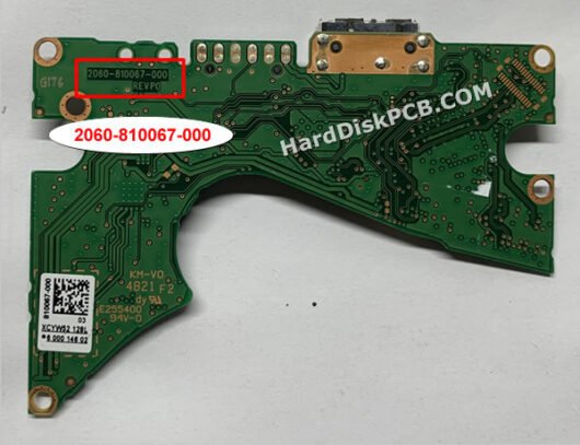 2060-810067-000 ウエスタンデジタル(WD)製HDDのPCB基板 - 画像 (2)